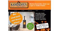 Desktop Screenshot of kaminofen-lager.de
