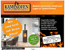 Tablet Screenshot of kaminofen-lager.de